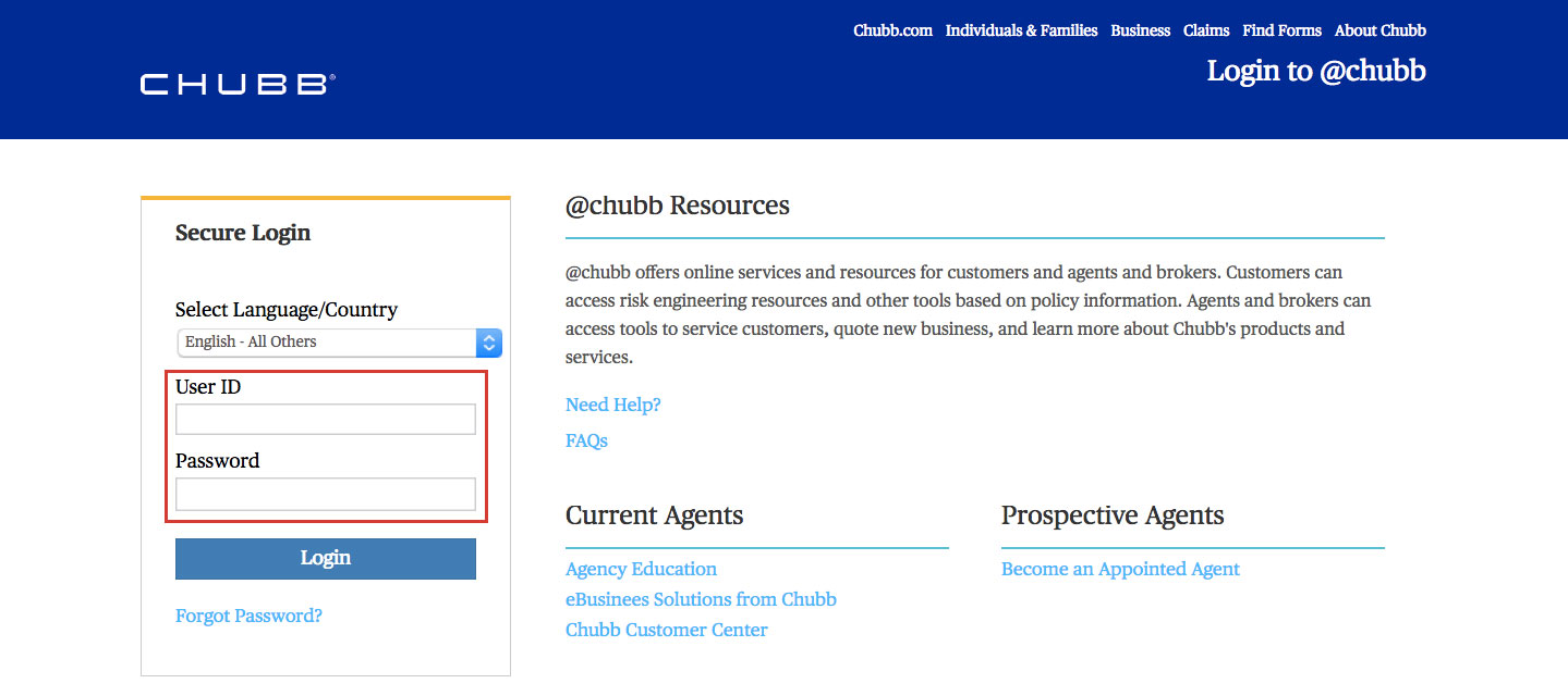 Chubb Group Insurance Online Login Steps News Front Xyz