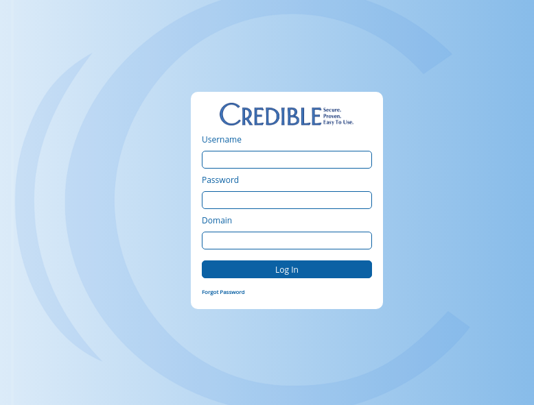 Credible login