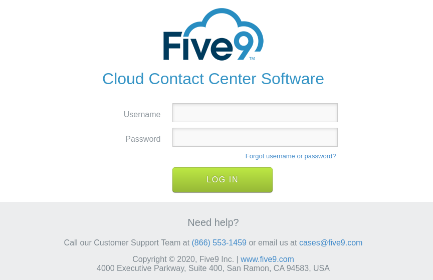Five9 Login