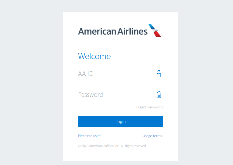 American Airlines - Login