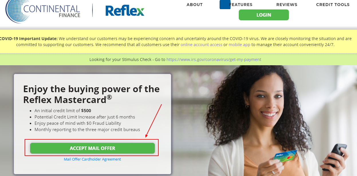 Reflex MasterCard - Application