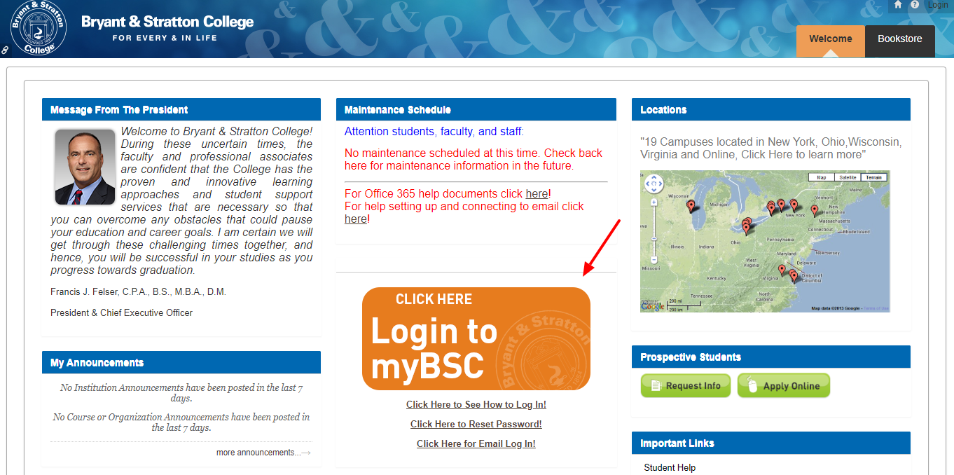 MyBSC Student Login