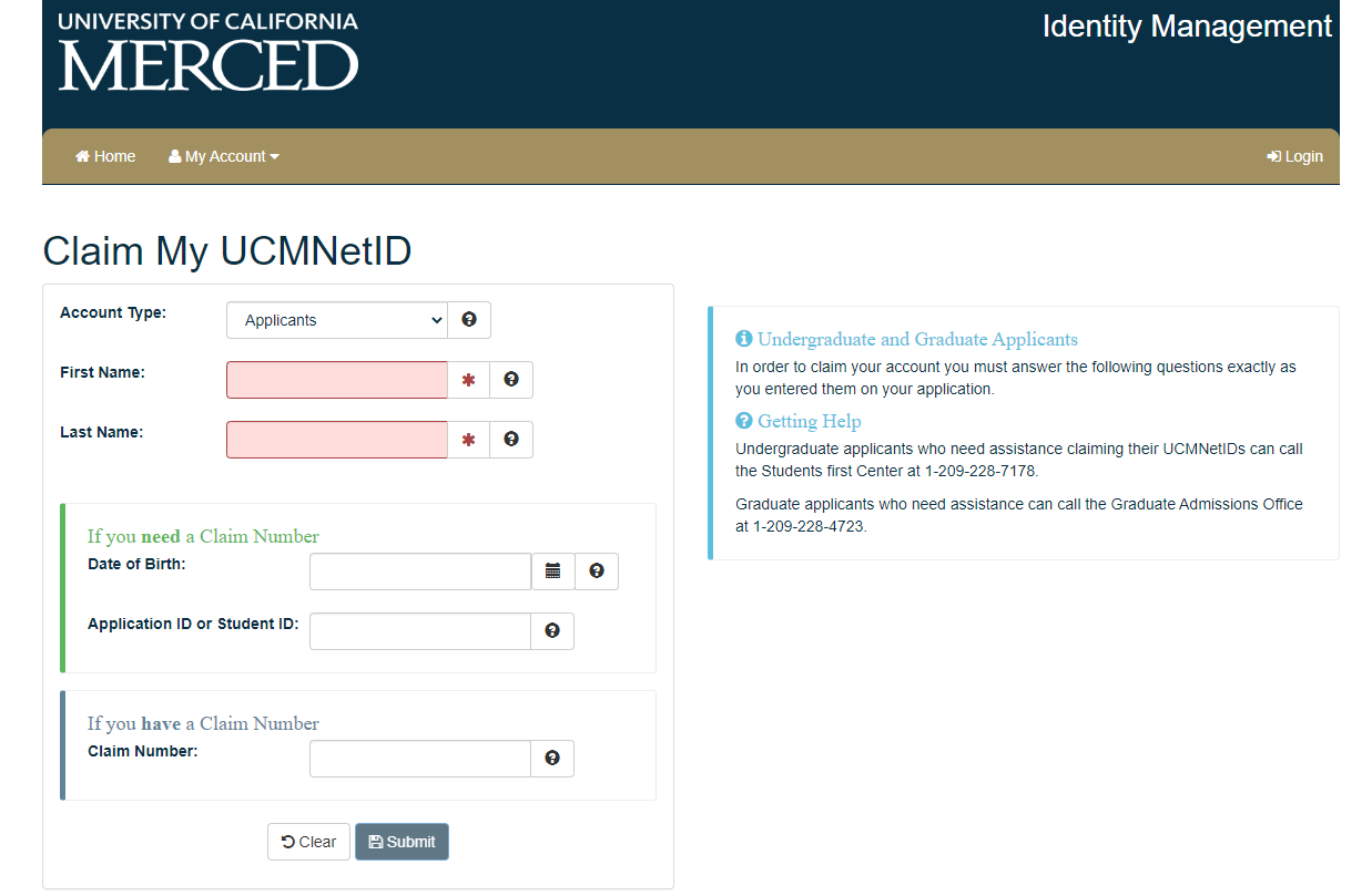 UC merced portal login